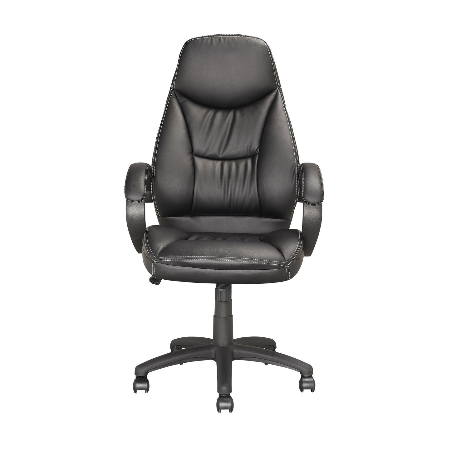 black Office Chair with Lumbar Support Erin Collection product image by CorLiving#color_black
