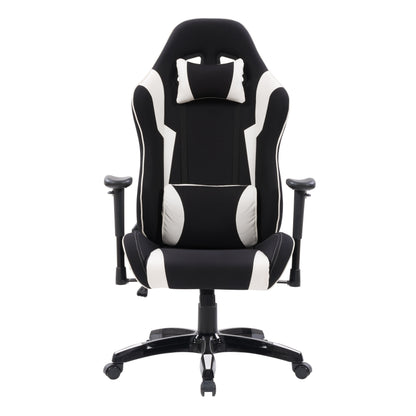 black and white Ergonomic Gaming Chair Workspace Collection product image by CorLiving#color_black-and-white