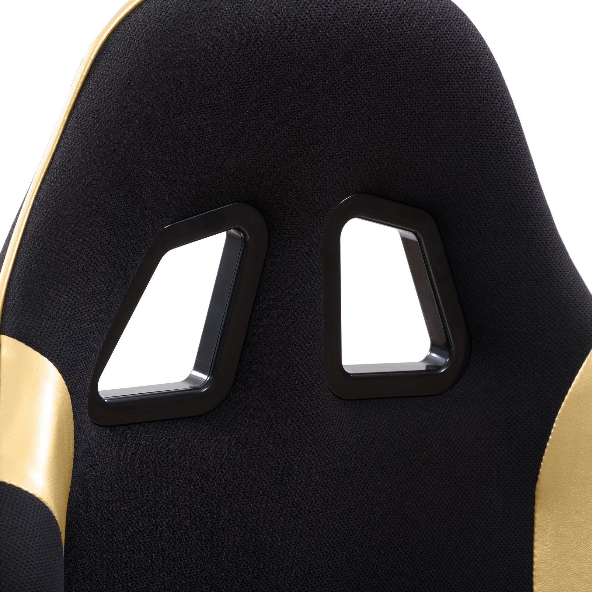 black and gold Ergonomic Gaming Chair Workspace Collection detail image by CorLiving#color_black-and-gold