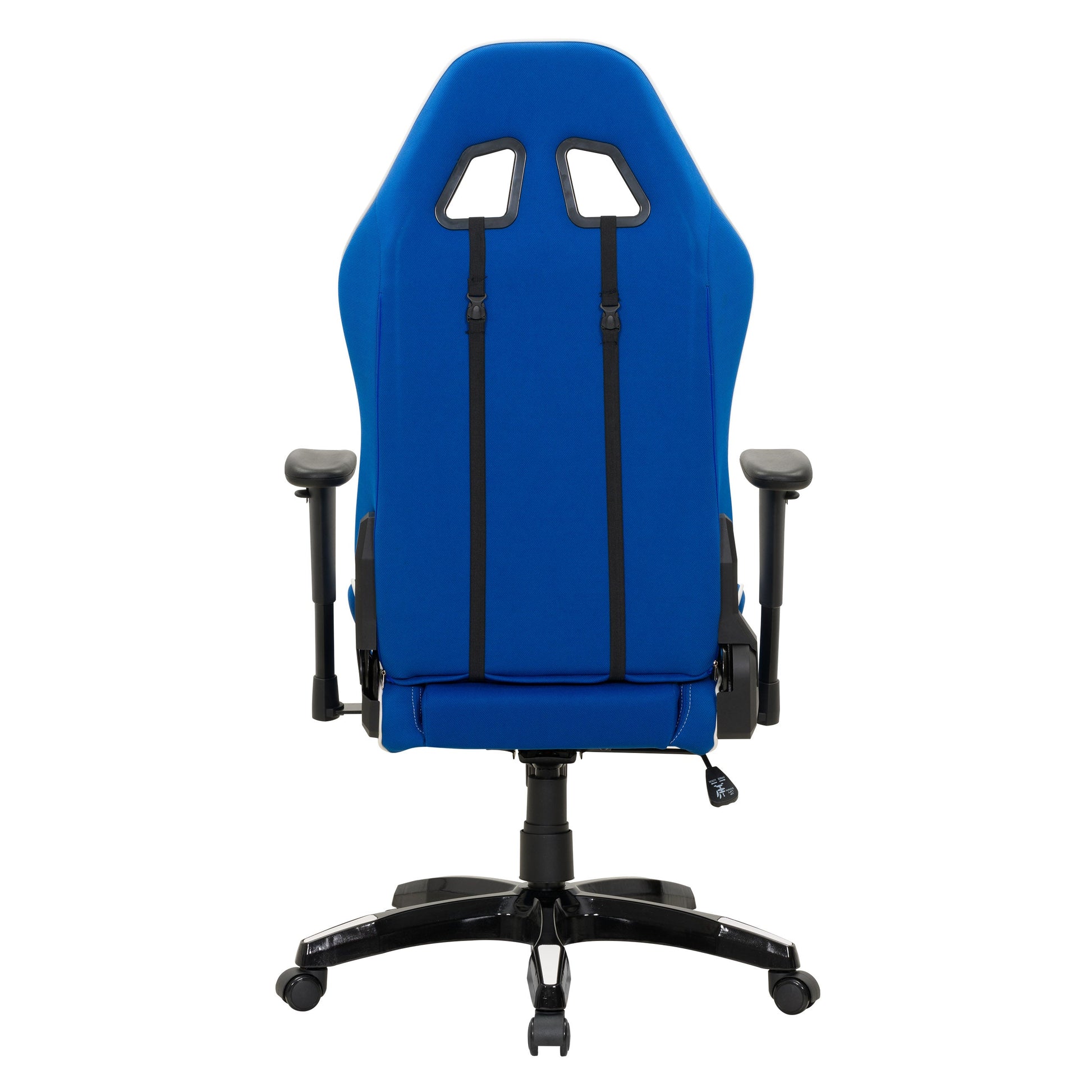 blue and white Ergonomic Gaming Chair Workspace Collection product image by CorLiving#color_blue-and-white