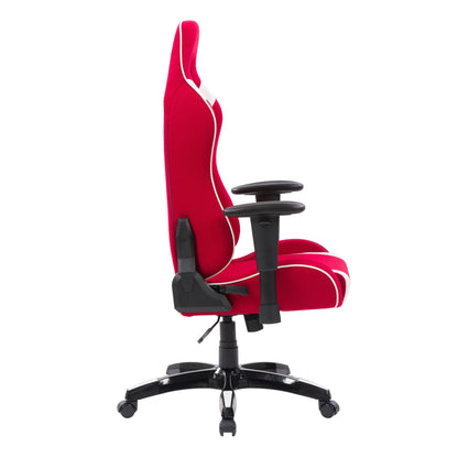 red and white Ergonomic Gaming Chair Workspace Collection product image by CorLiving#color_red-and-white