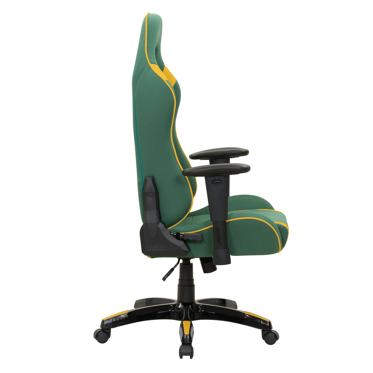 green and yellow Ergonomic Gaming Chair Workspace Collection product image by CorLiving#color_green-and-yellow