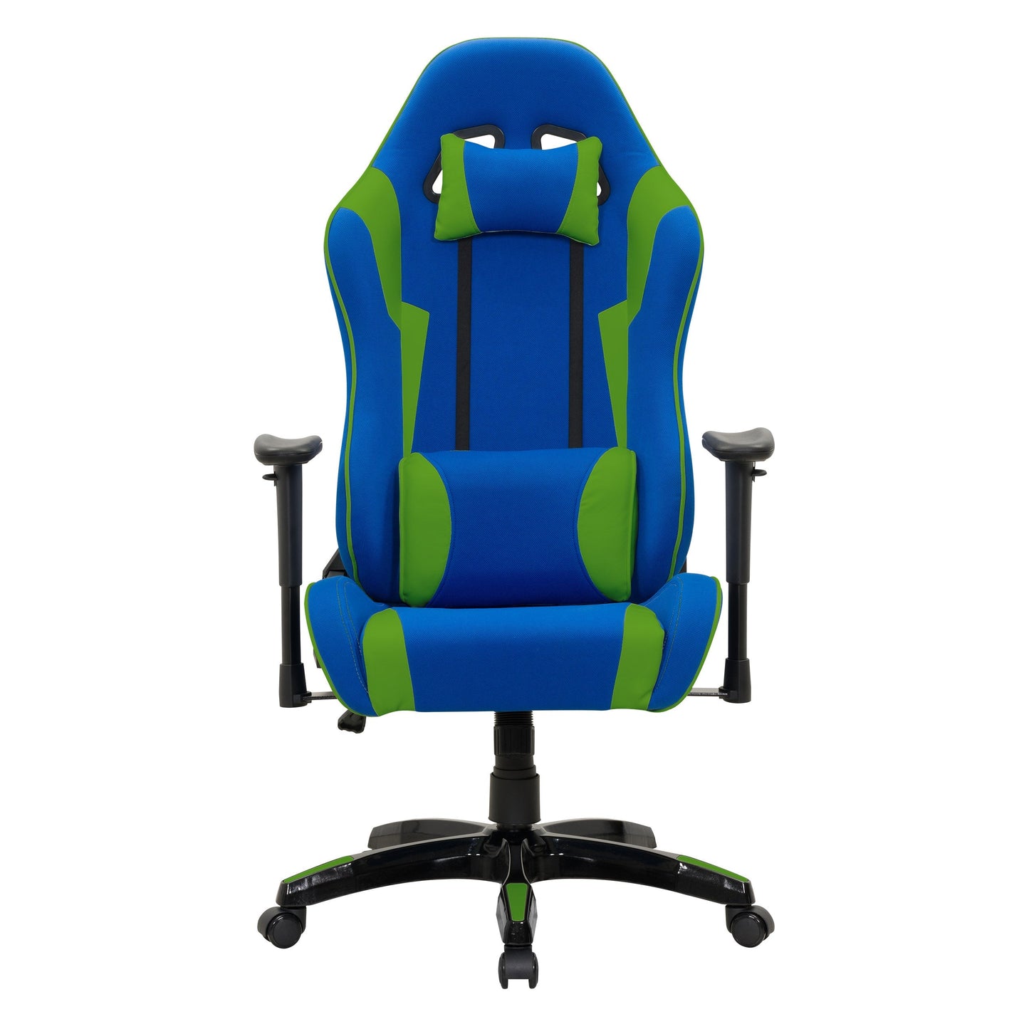 blue and green Ergonomic Gaming Chair Workspace Collection product image by CorLiving#color_blue-and-green