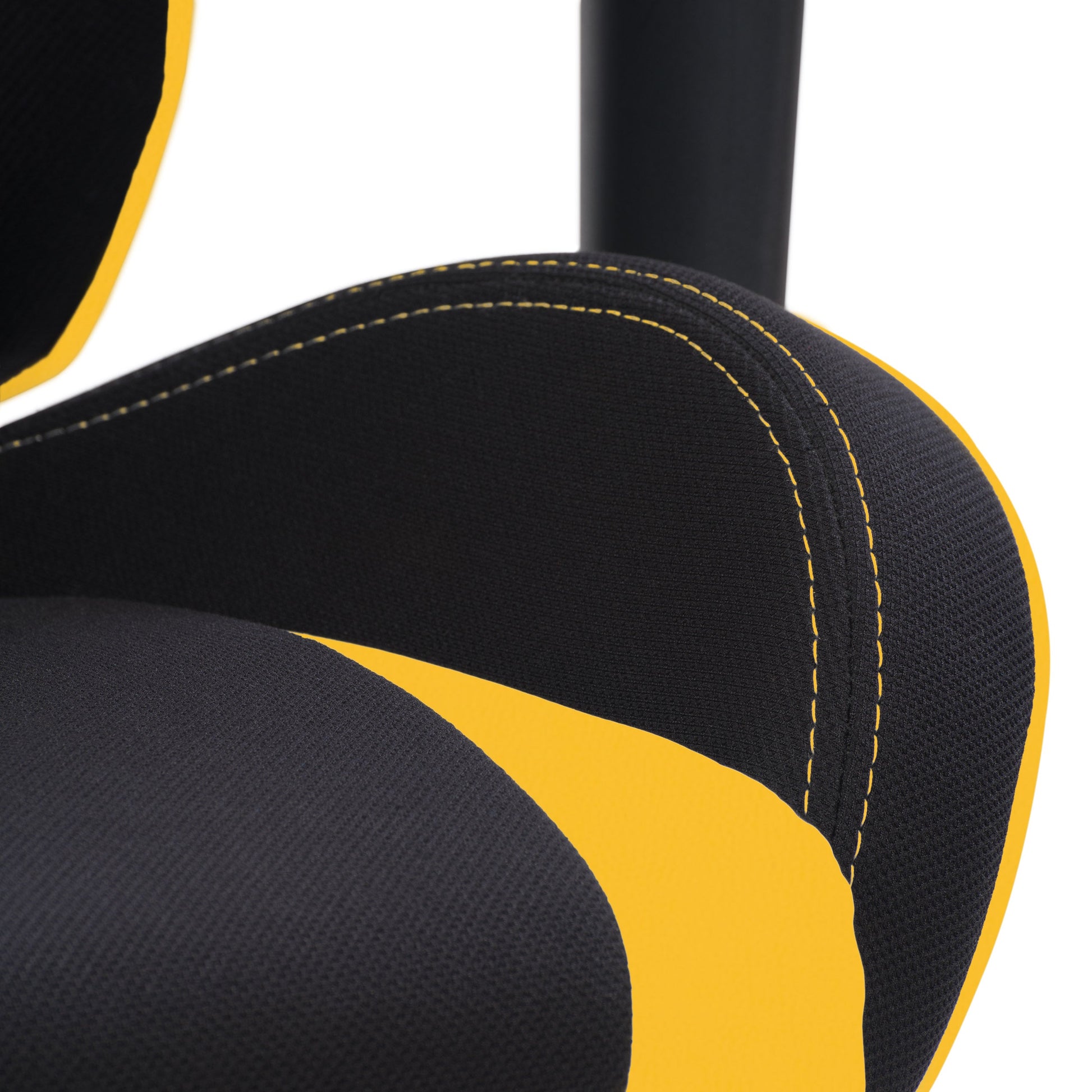 black and yellow Ergonomic Gaming Chair Workspace Collection detail image by CorLiving#color_black-and-yellow