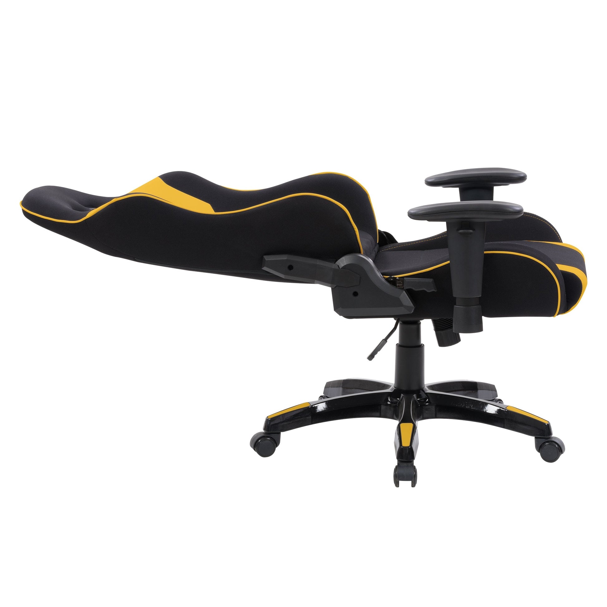 black and yellow Ergonomic Gaming Chair Workspace Collection product image by CorLiving#color_black-and-yellow