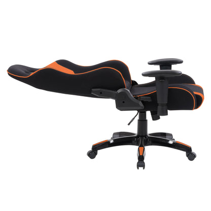 black and orange Ergonomic Gaming Chair Workspace Collection product image by CorLiving#color_black-and-orange