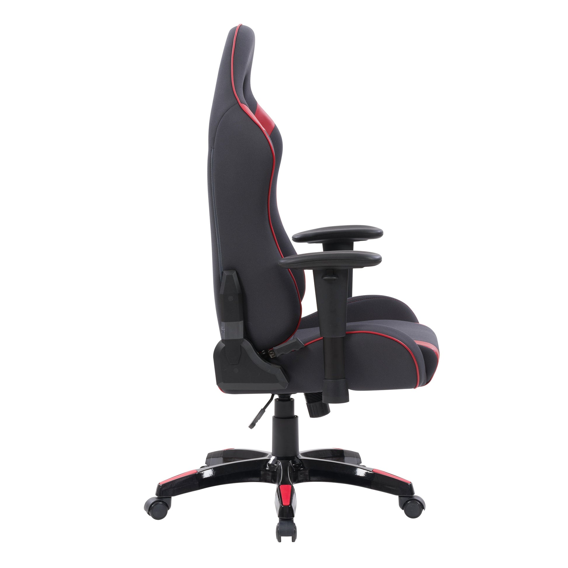 grey and red Ergonomic Gaming Chair Workspace Collection product image by CorLiving#color_grey-and-red