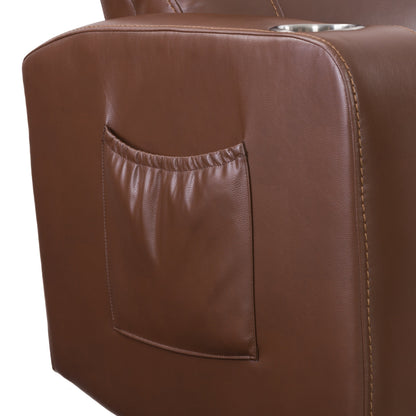 brown Power Recliner Tuscon Collection detail image by CorLiving#color_brown