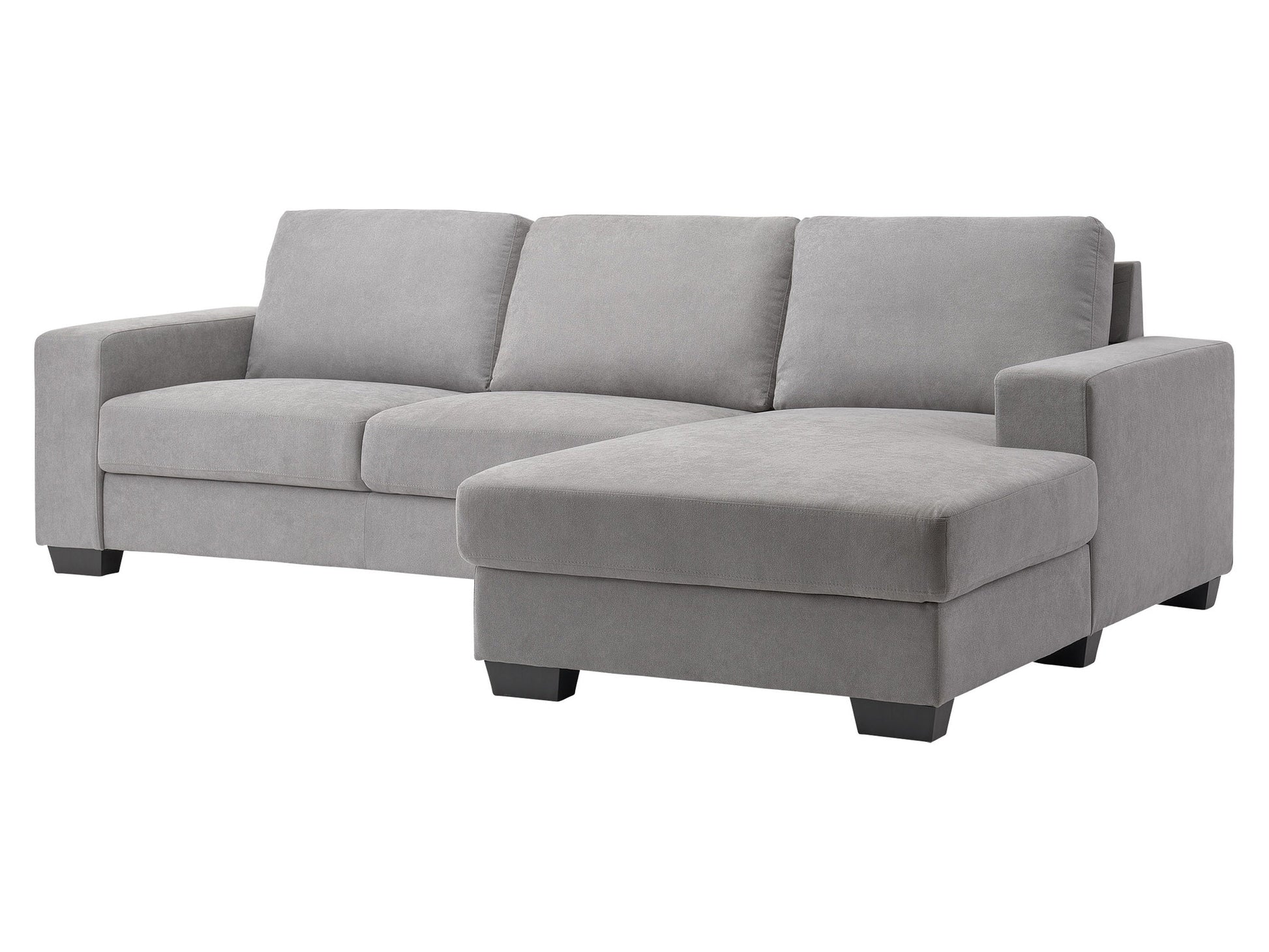 light grey Wide Sectional Couch, Left Facing Lyon collection product image by CorLiving#color_light-grey