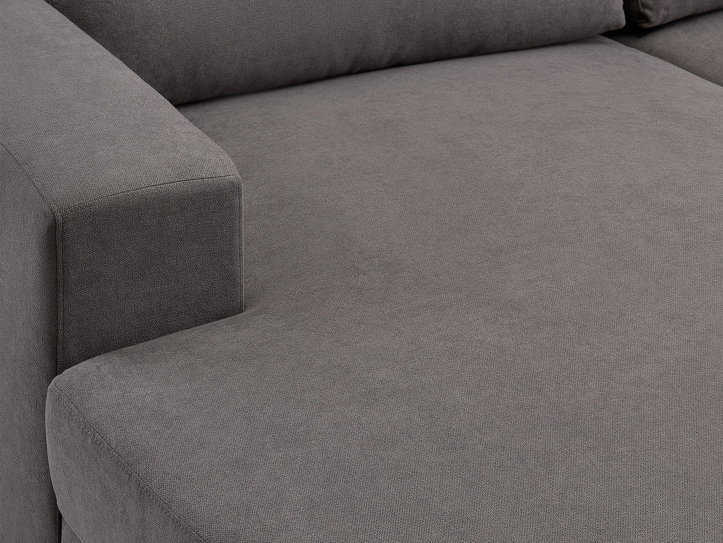 dark grey Wide Sectional Couch, Right Facing Lyon collection detail image by CorLiving#color_dark-grey