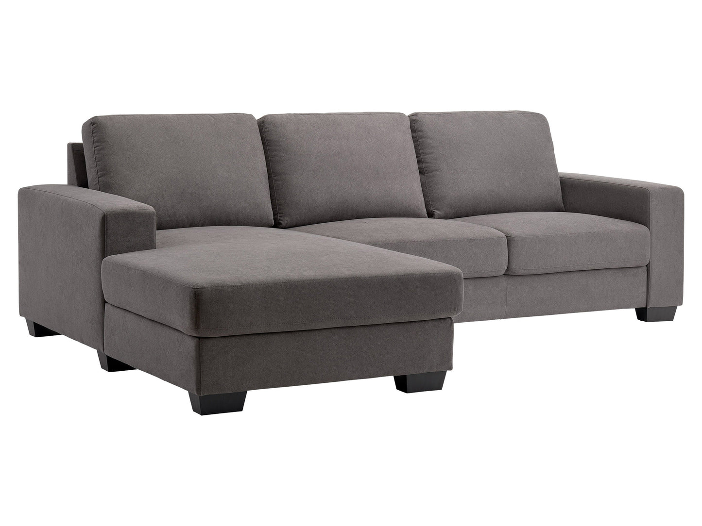 dark grey Wide Sectional Couch, Right Facing Lyon collection product image by CorLiving#color_dark-grey