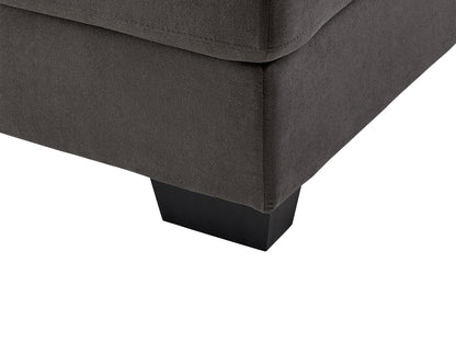 dark grey Wide Sectional Couch, Left Facing Lyon collection detail image by CorLiving#color_dark-grey