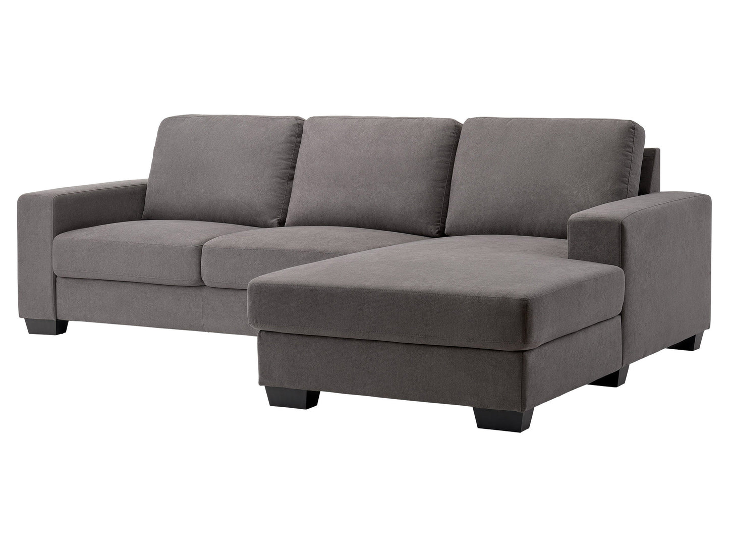 dark grey Wide Sectional Couch, Left Facing Lyon collection product image by CorLiving#color_dark-grey