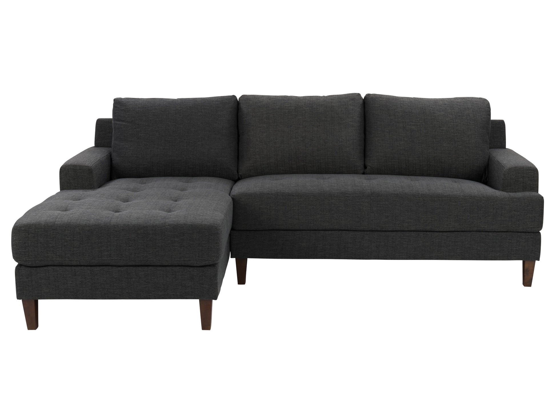 dark grey L Shaped Couch, Right Facing Madelyn collection product image by CorLiving#color_dark-grey