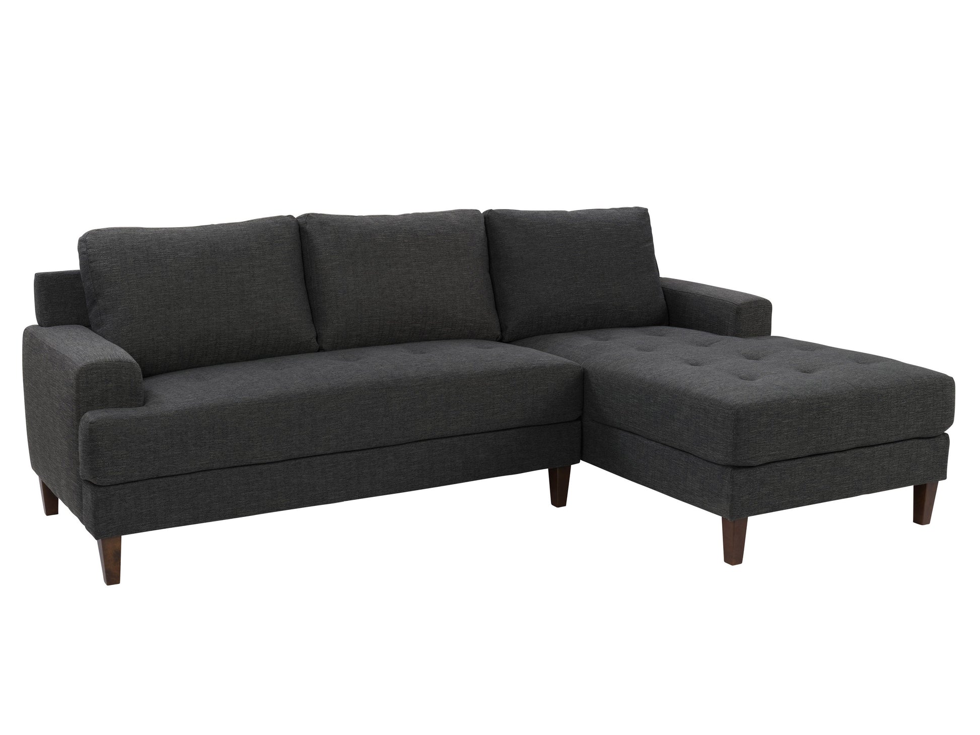 dark grey L Shaped Couch, Left Facing Madelyn collection product image by CorLiving#color_dark-grey
