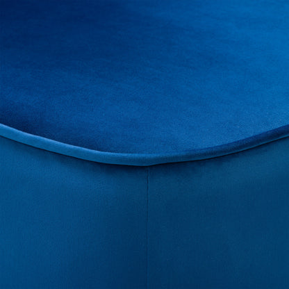 blue Velvet Accent Chair Lynwood Collection detail image by CorLiving#color_blue