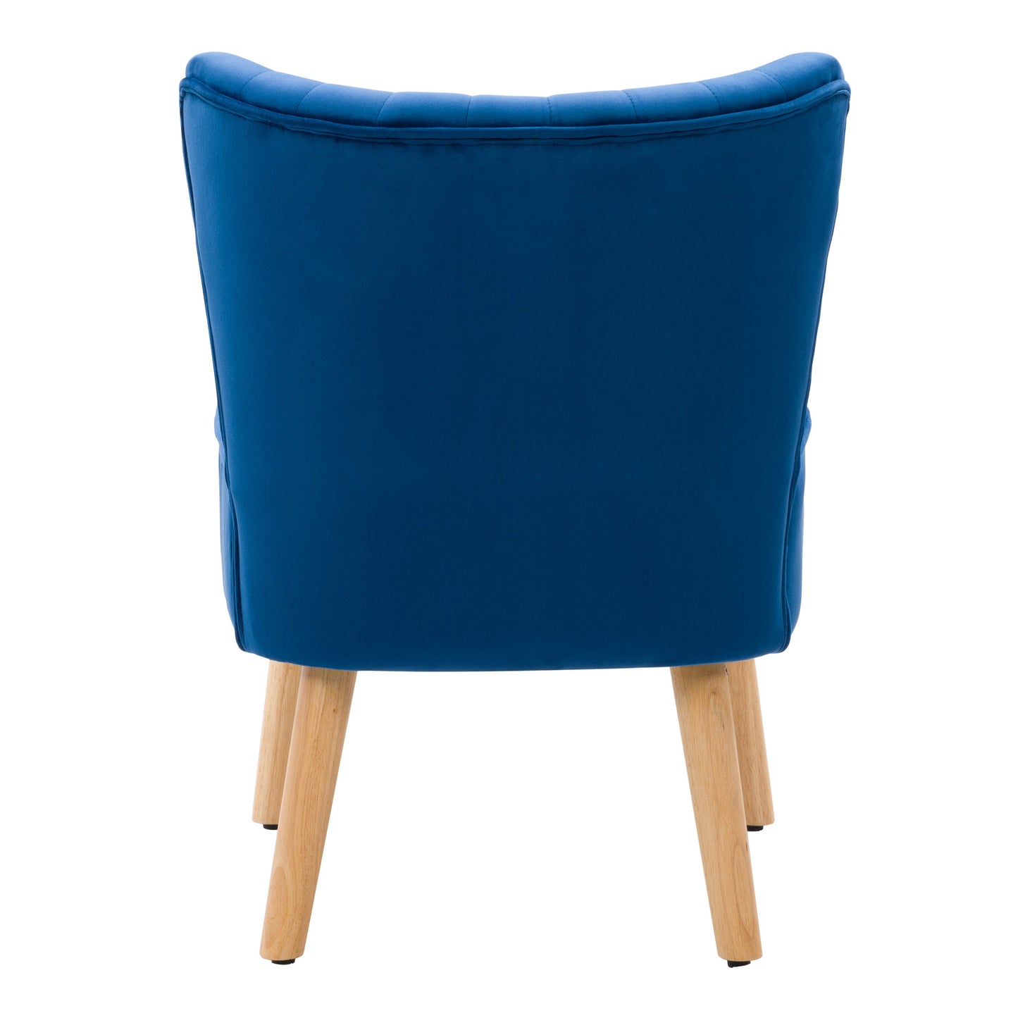 blue Velvet Accent Chair Lynwood Collection product image by CorLiving#color_blue