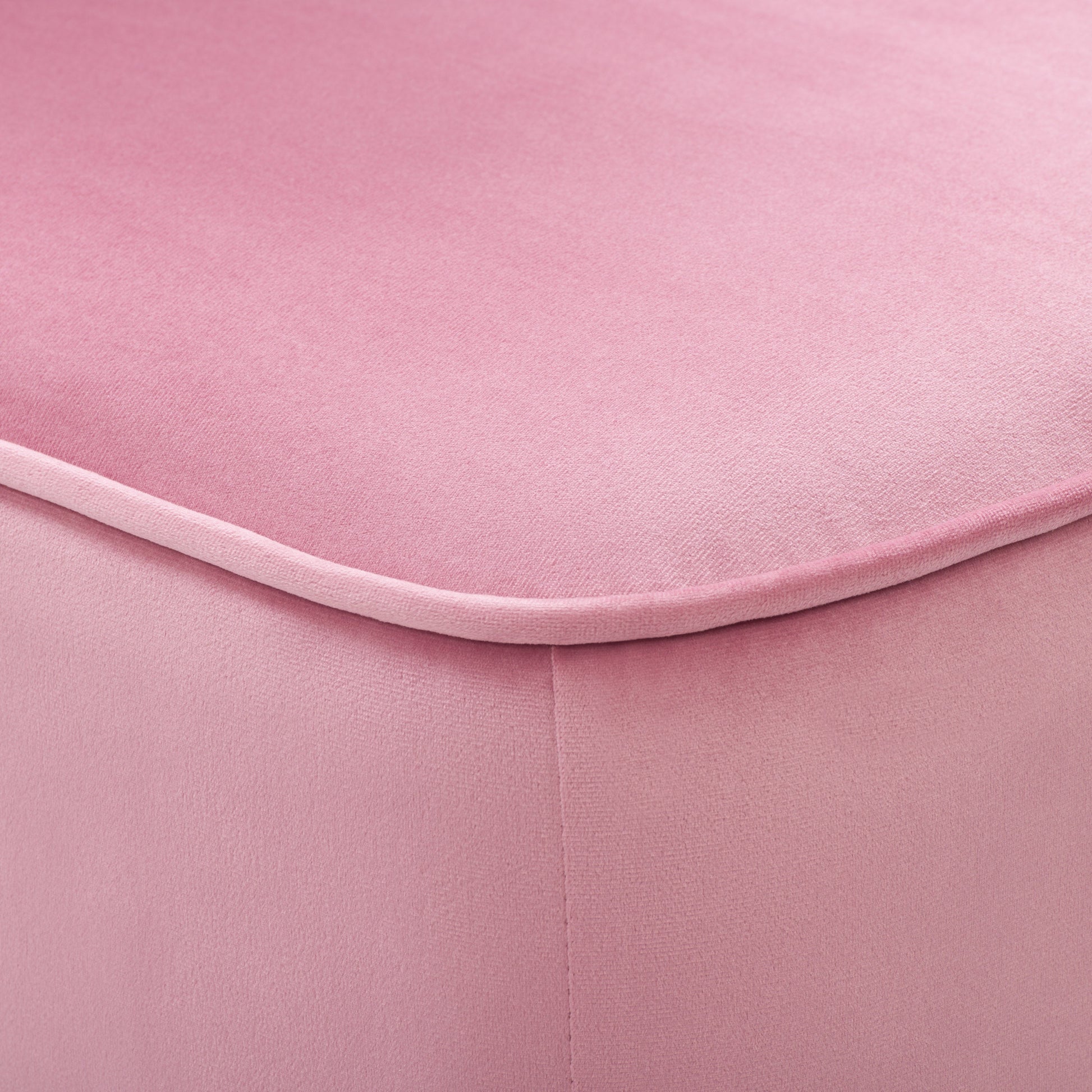 pink Velvet Accent Chair Lynwood Collection detail image by CorLiving#color_pink