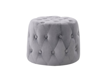 grey Small Round Ottoman Lynwood Collection product image by CorLiving#color_lynwood-grey