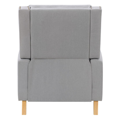 light grey Reclining Accent Chair Lynwood Collection product image by CorLiving#color_light-grey