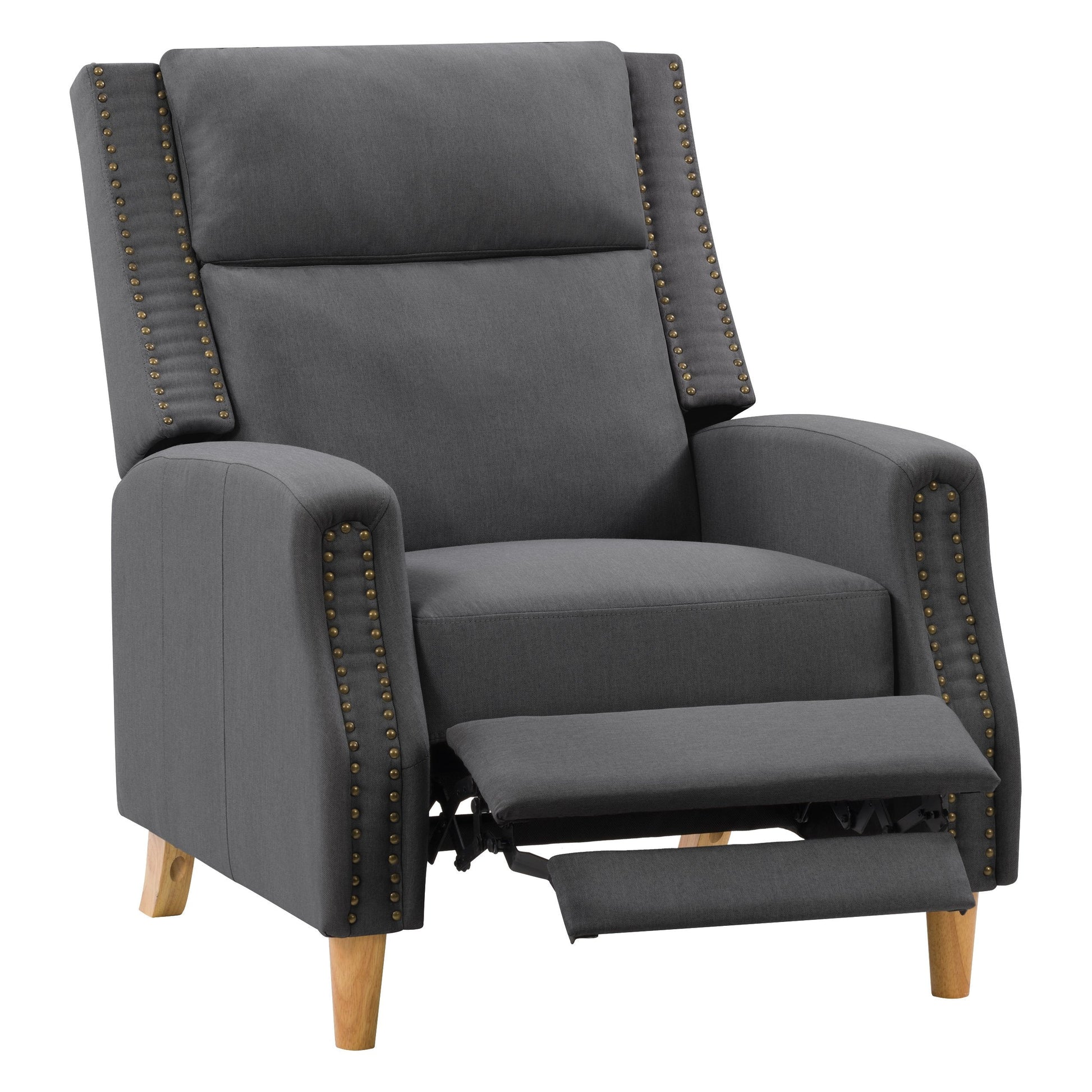 dark grey Reclining Accent Chair Lynwood Collection product image by CorLiving#color_dark-grey