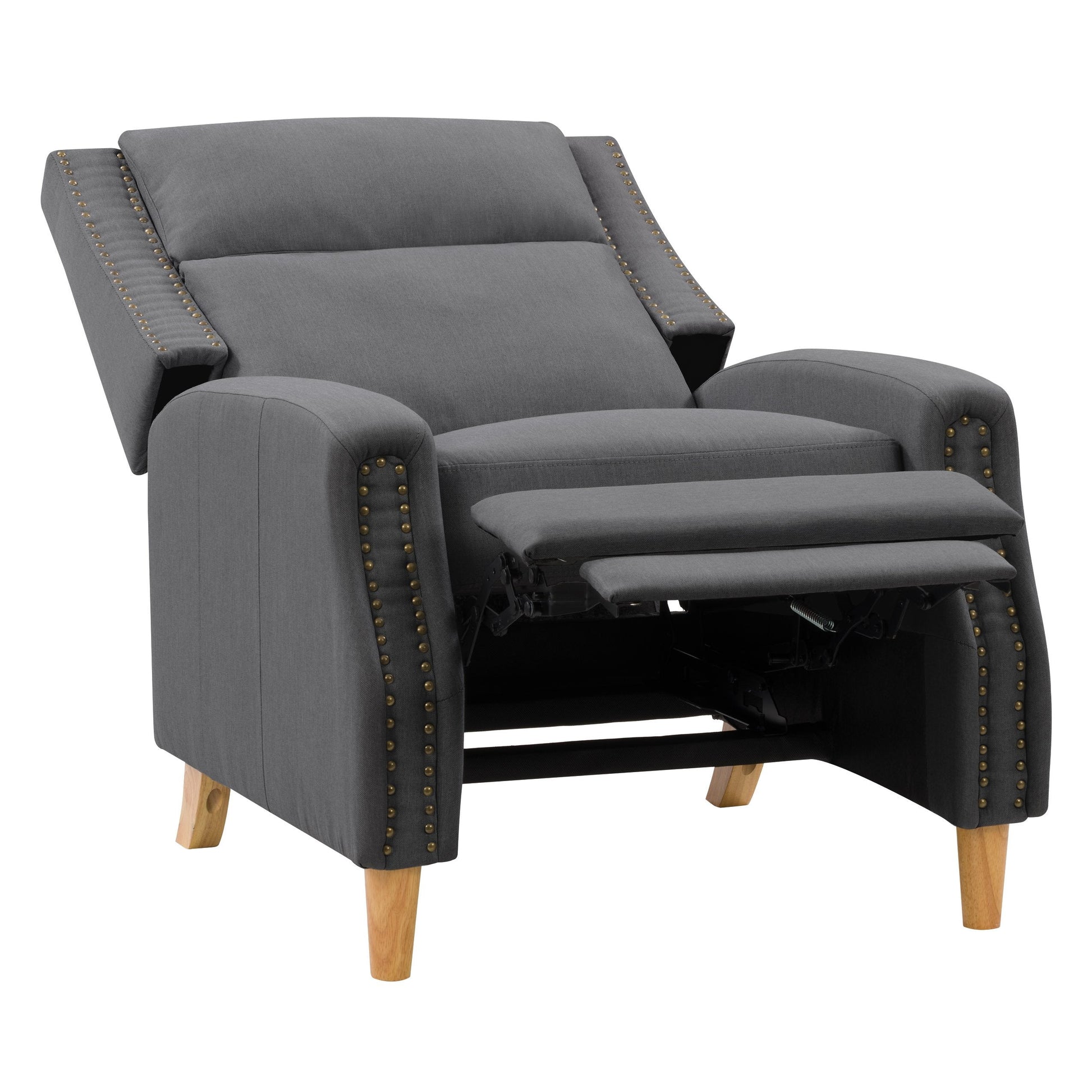 dark grey Reclining Accent Chair Lynwood Collection product image by CorLiving#color_dark-grey