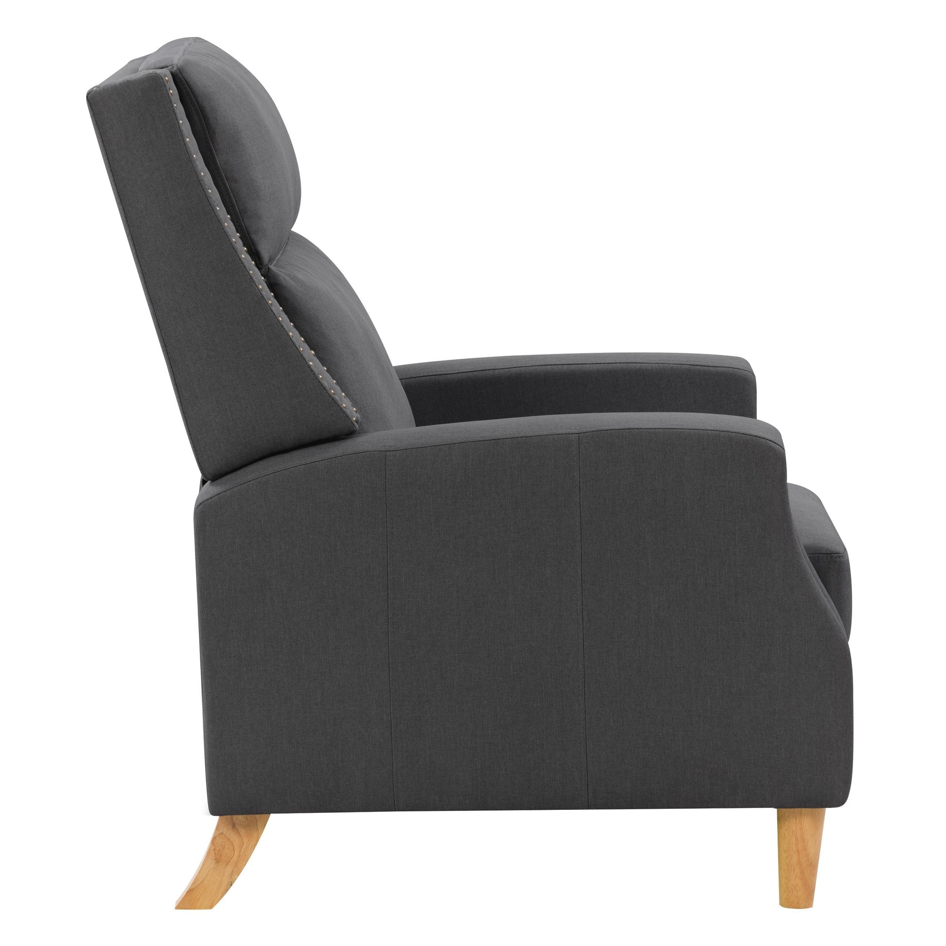 dark grey Reclining Accent Chair Lynwood Collection product image by CorLiving#color_dark-grey