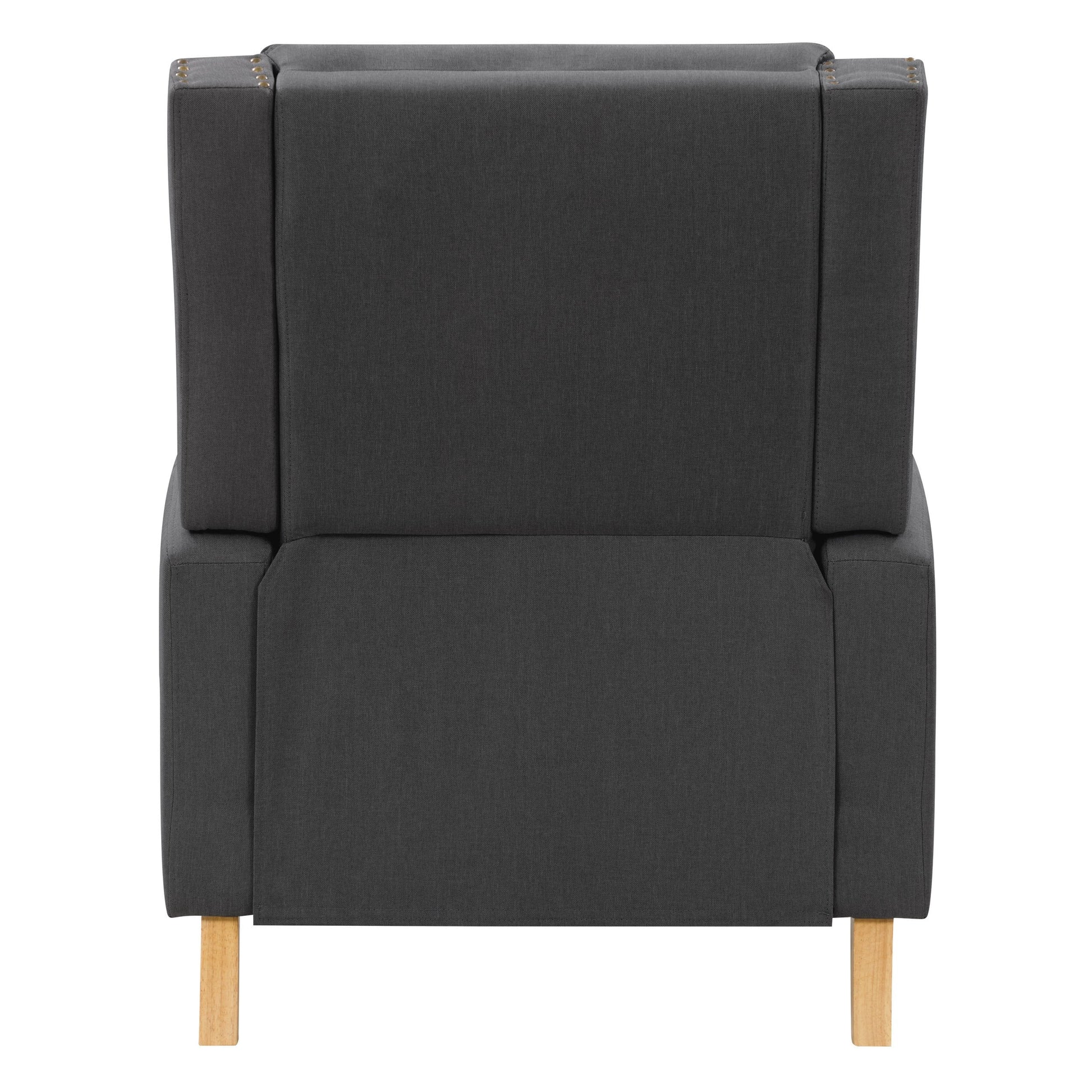 dark grey Reclining Accent Chair Lynwood Collection product image by CorLiving#color_dark-grey