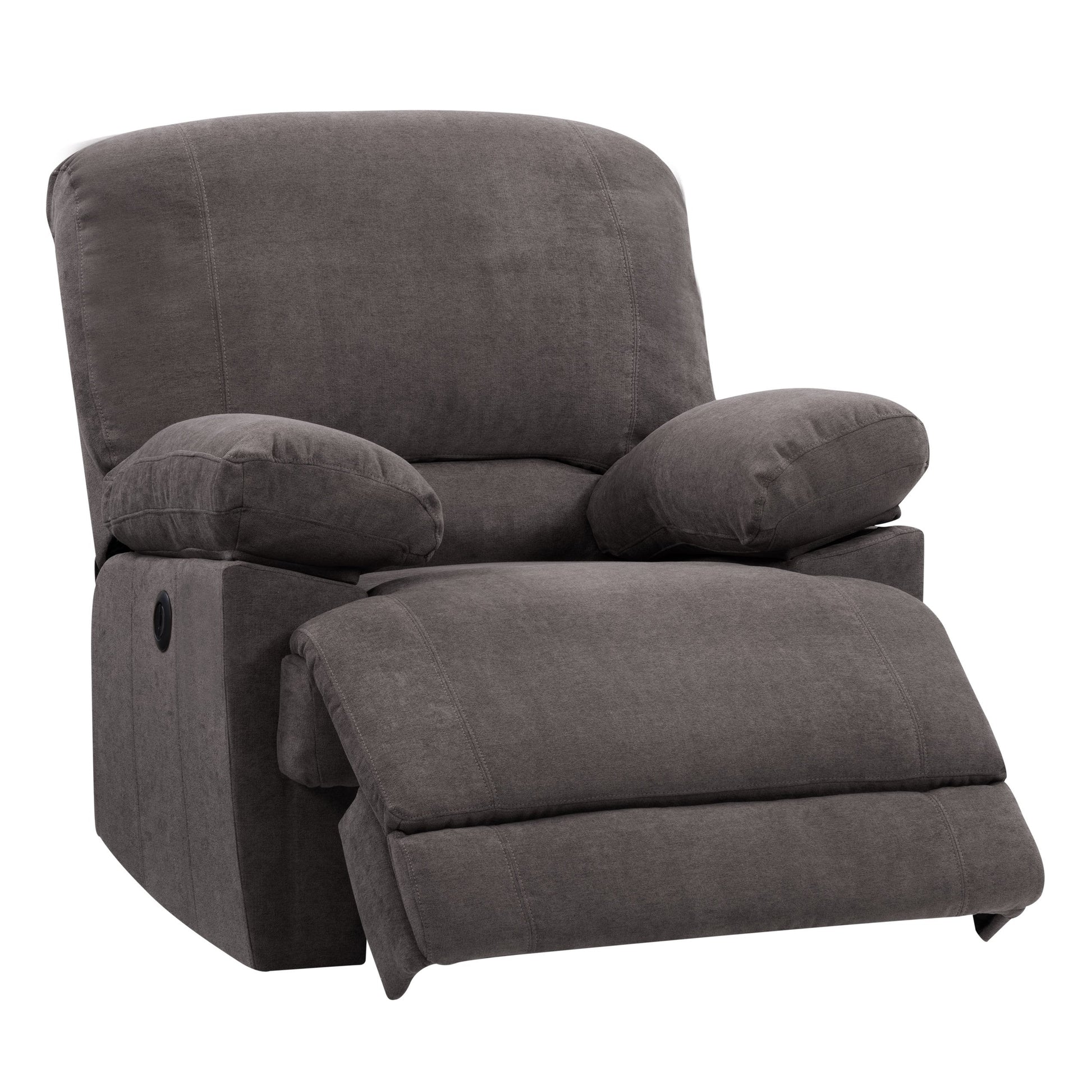 grey Recliner Chair with Remote Control Lea Collection product image by CorLiving#color_grey