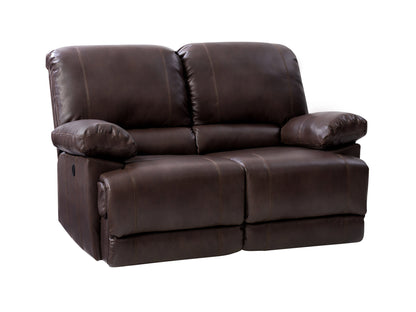 chocolate brown Power Reclining Loveseat Sofa Lea collection product image by CorLiving#color_chocolate-brown