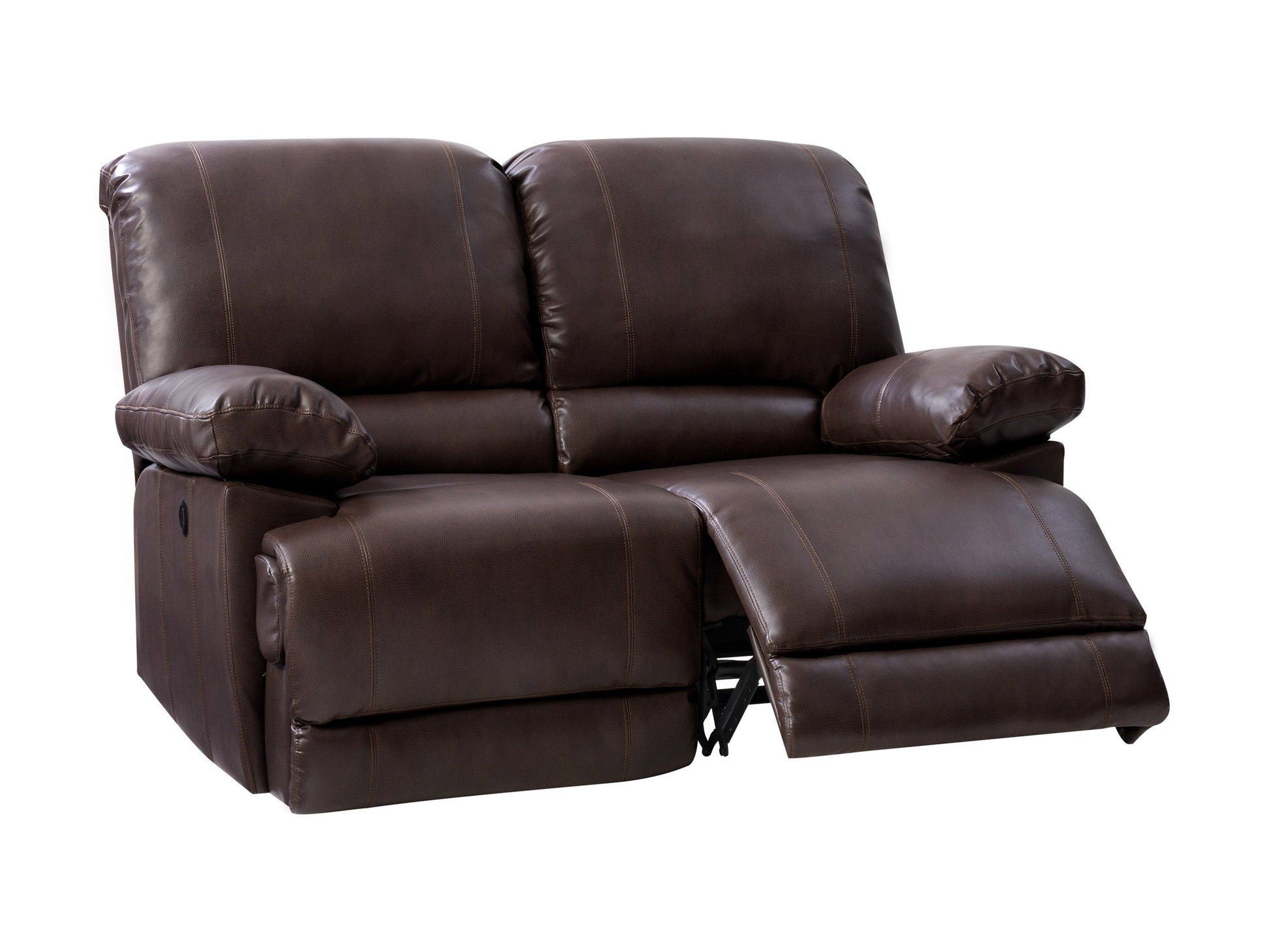 chocolate brown Power Reclining Loveseat Sofa Lea collection product image by CorLiving#color_chocolate-brown