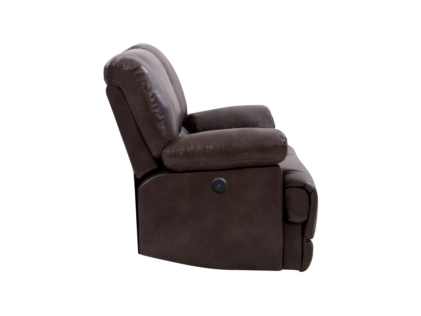 chocolate brown Power Reclining Loveseat Sofa Lea collection product image by CorLiving#color_chocolate-brown