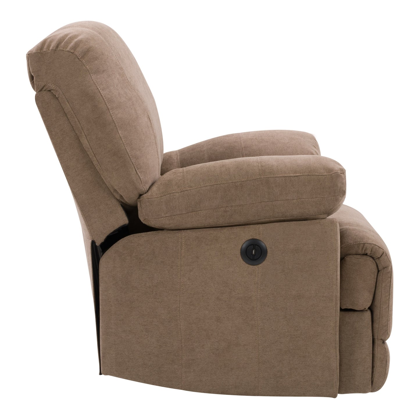 brown Recliner Chair with Remote Control Lea Collection product image by CorLiving#color_brown