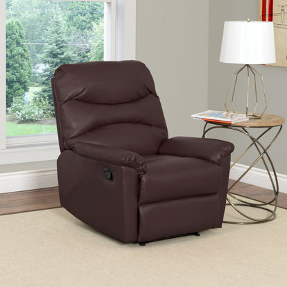 Brown Recliner Luke Collection lifestyle scene by CorLiving#color_chocolate-brown