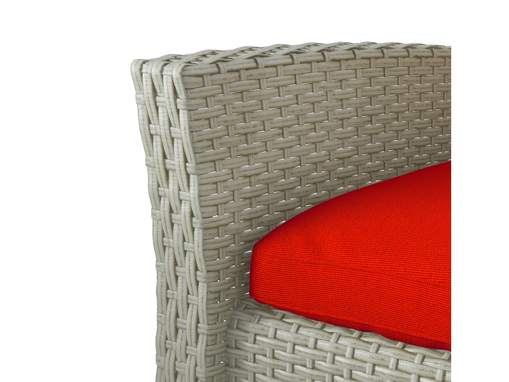 red 4 Piece Wicker Patio Set Cascade Collection detail image by CorLiving#color_red