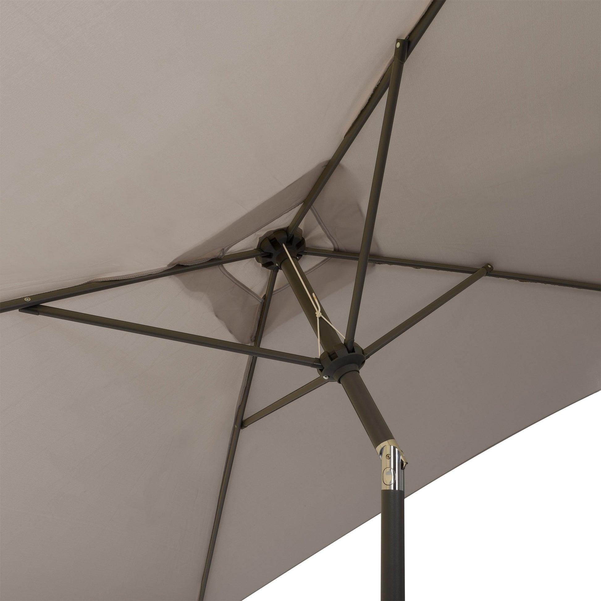 corliving gray black patio umbrella stand Square Patio Umbrella with Base Stand
