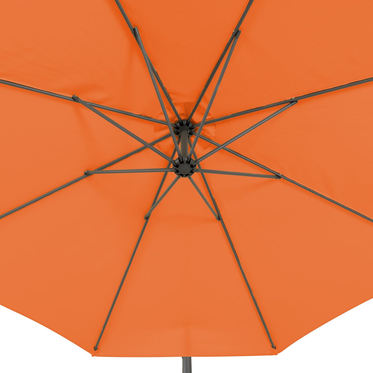 orange offset patio umbrella with base 400 Series detail image CorLiving#color_orange