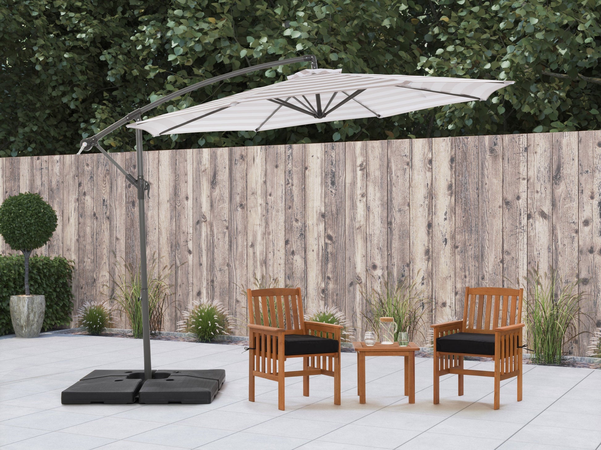 corliving offset patio umbrella Offset Patio Umbrella