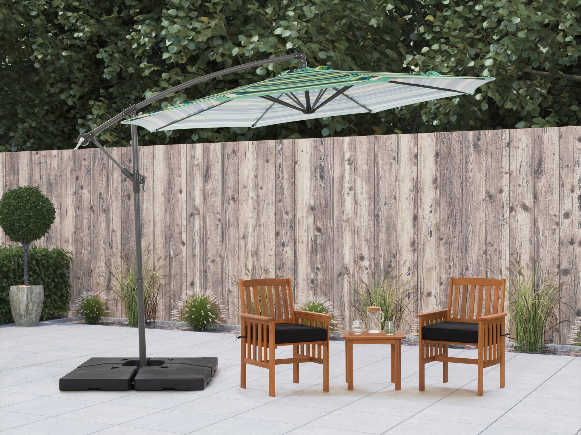 corliving offset patio umbrella stand Offset Patio Umbrella