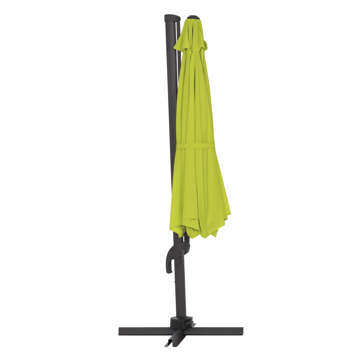 lime green deluxe offset patio umbrella with base 500 Series product image CorLiving#color_lime-green