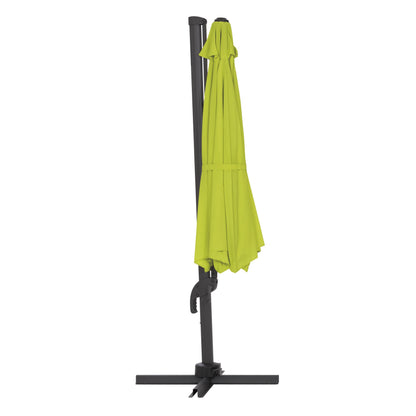 lime green deluxe offset patio umbrella with base 500 Series product image CorLiving#color_lime-green