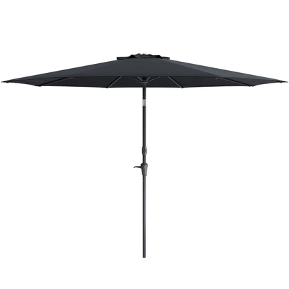 black large patio umbrella, tilting with base 700 Series product image CorLiving#color_black