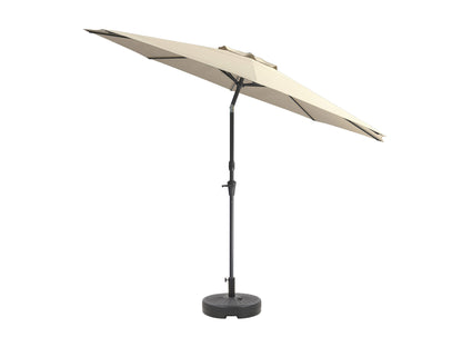 warm white large patio umbrella, tilting with base 700 Series product image CorLiving#color_warm-white