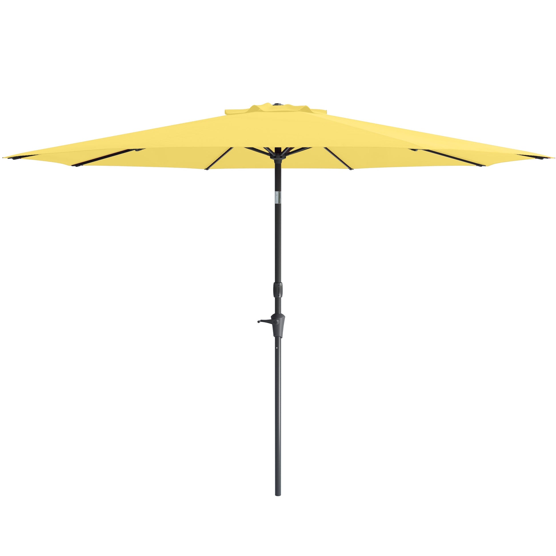 yellow large patio umbrella, tilting with base 700 Series product image CorLiving#color_yellow