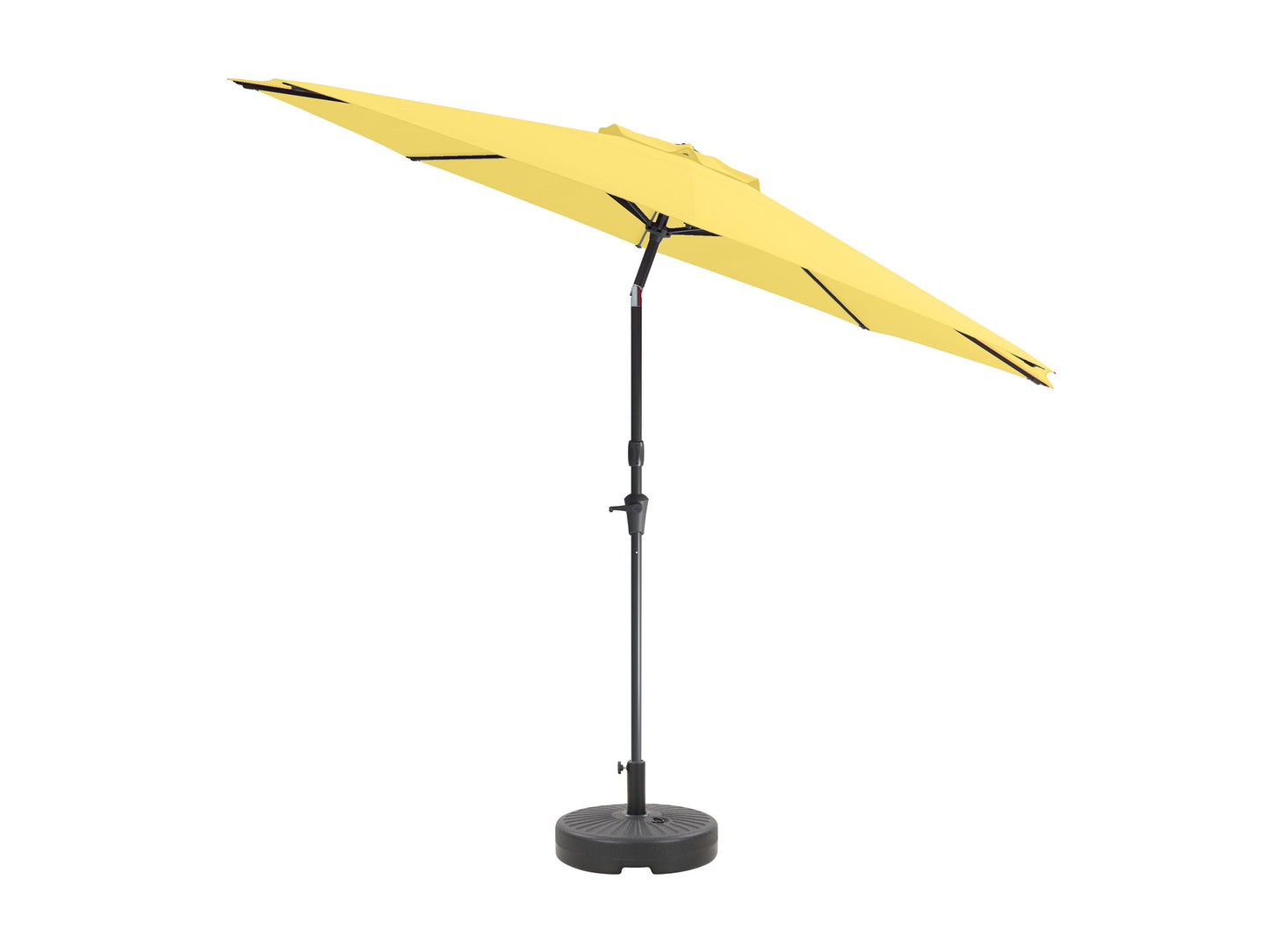 yellow large patio umbrella, tilting with base 700 Series product image CorLiving#color_yellow