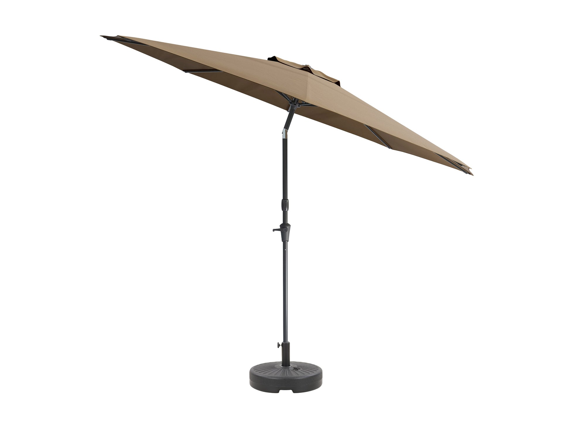 sandy brown large patio umbrella, tilting with base 700 Series product image CorLiving#color_sandy-brown