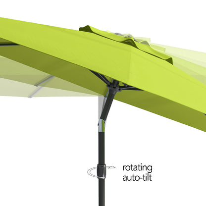 lime green large patio umbrella, tilting with base 700 Series product image CorLiving#color_lime-green