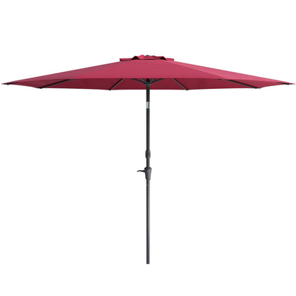 wine red large patio umbrella, tilting with base 700 Series product image CorLiving#color_wine-red