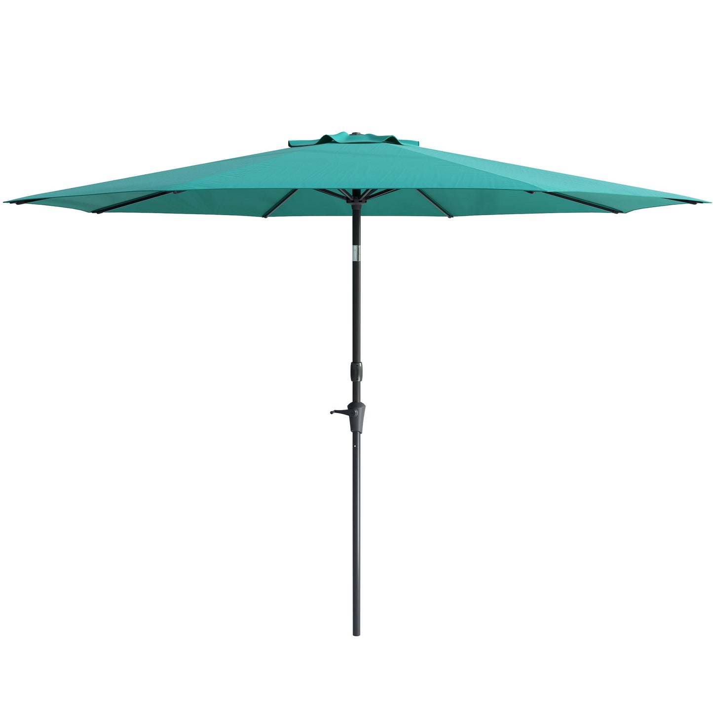 turquoise blue large patio umbrella, tilting with base 700 Series product image CorLiving#color_turquoise-blue