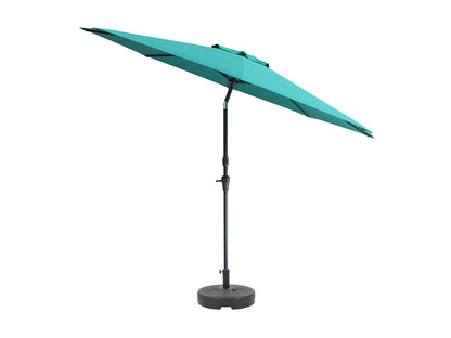 turquoise blue large patio umbrella, tilting with base 700 Series product image CorLiving#color_turquoise-blue